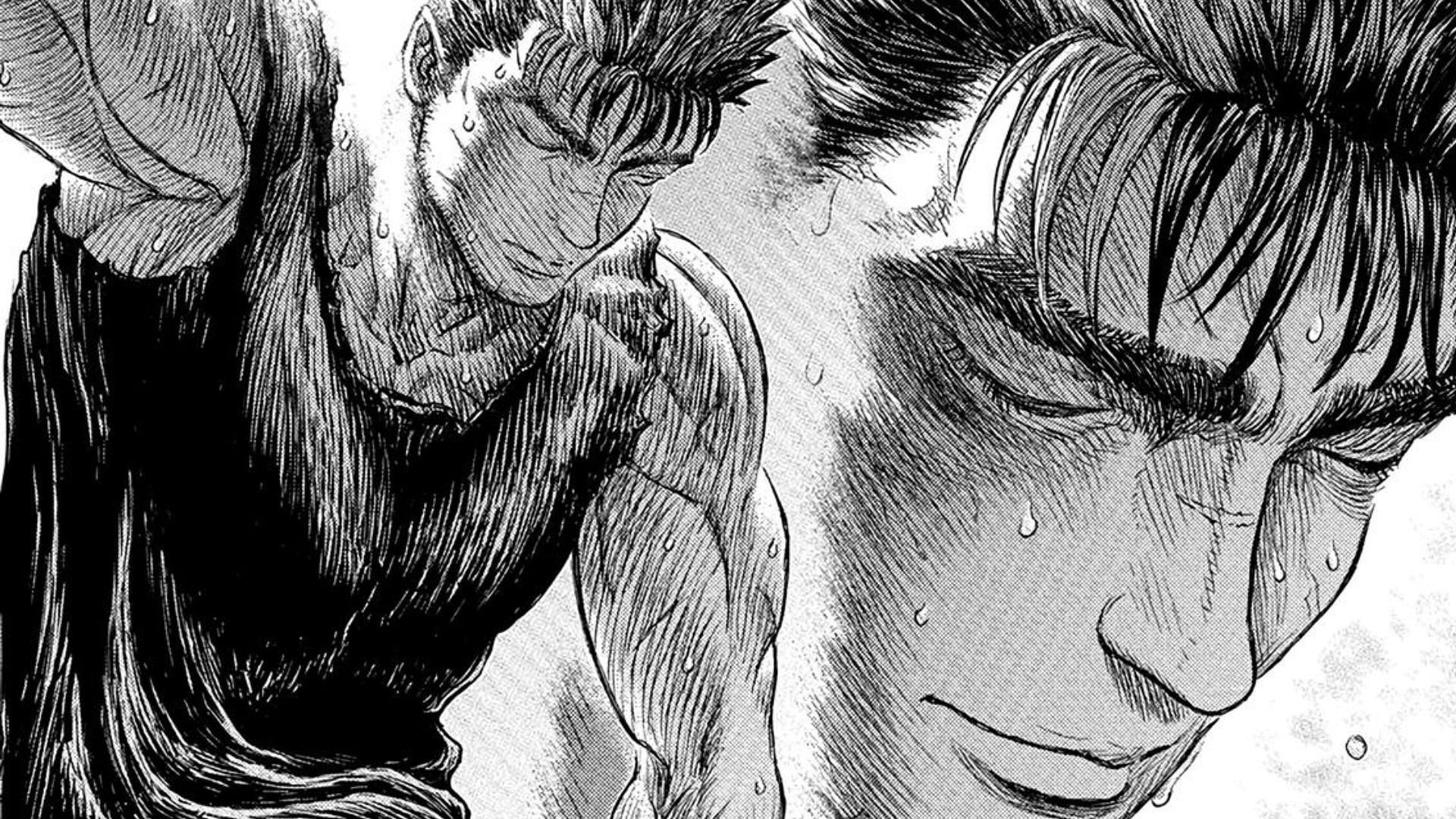 Guts as seen in the manga (Image via Hakusensha)
